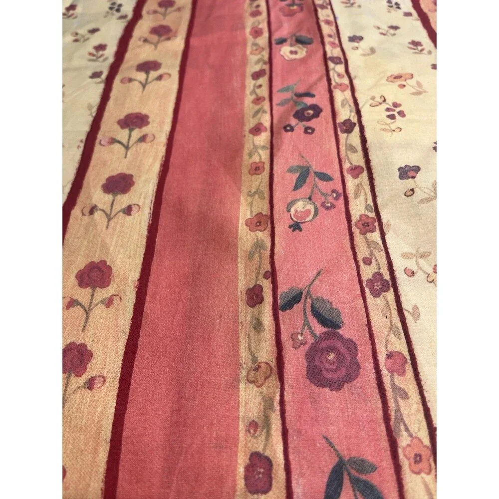 Bassetti Italy Pink Peach Yellow Floral Duvet Cover Only Twin